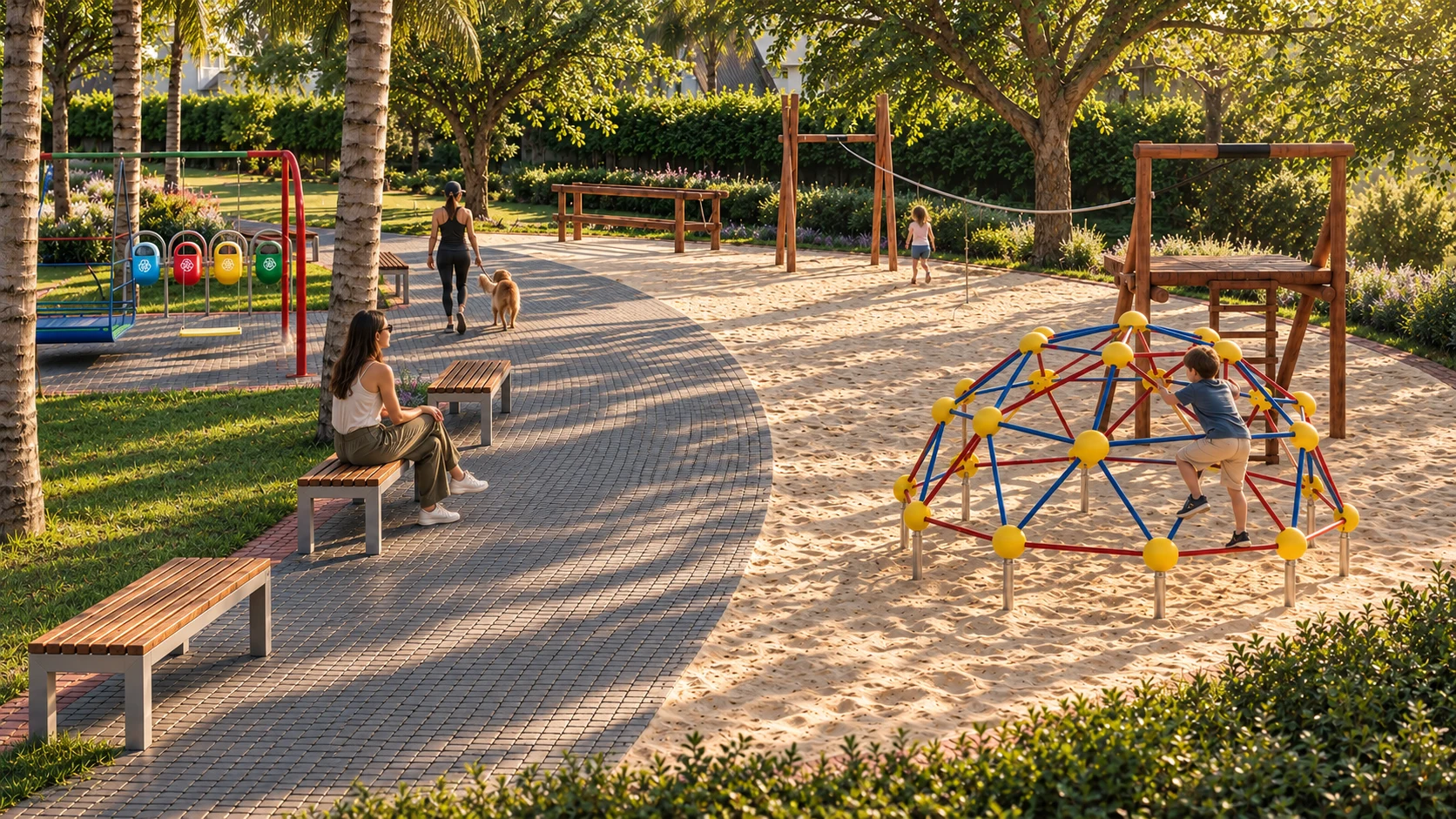 Praça Boulevard · Morada dos Lagos — projeto de praças da Loteview